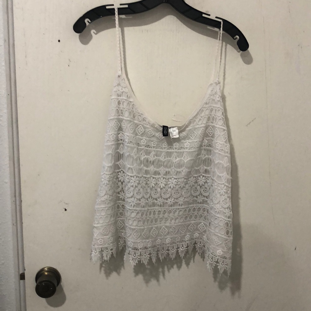 white dressy cropped top
